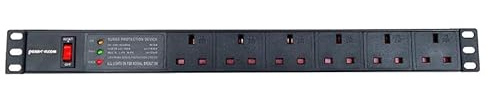 19 Inch Racking, Rack Power, 6 Way UK Rack Mount PDU PDU6-UK, Power Strips - PDU6-UK