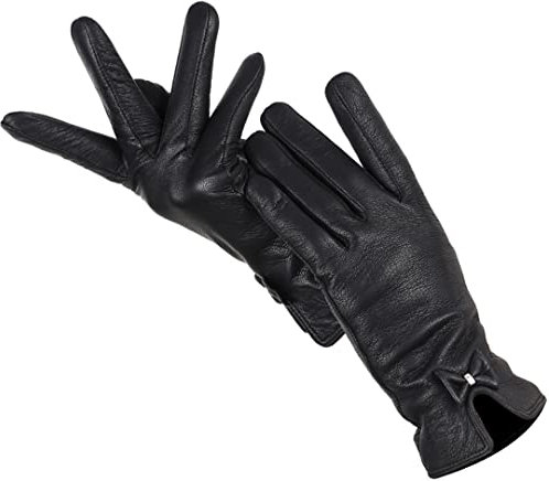 Einfache Damen Handschuhe Warm Winter Handschuhe Frauen Lederhandschuhe Damen Hautdesign Lederhandschuhe Damen