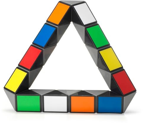 RUBIK'S - Serpiente Rubik´S - Rubik's Juego de Rompecabezas - Cubo Mágico para Desafiar la Mente - Rompecabezas 3D - CREA Objetos, Formas y Animales - 6063995 - Juguetes Niños 8 Años +