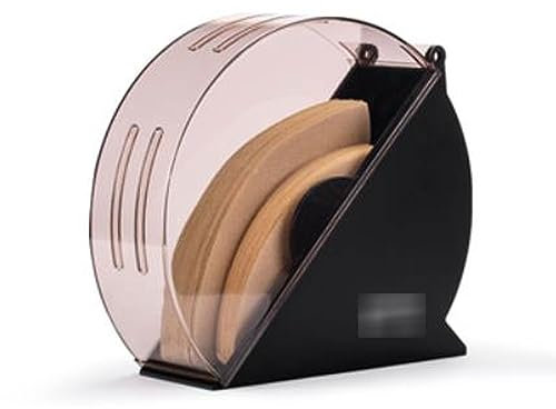 Kaffeefilterhalterung Kaffeefilterpapierhalter aus Acryl mit transparenter, staubdichter Abdeckung, Kaffeefilter-Spender, Regal, Aufbewahrungsbox for die Kaffeestation in der Hausbar Filtertütenhalter