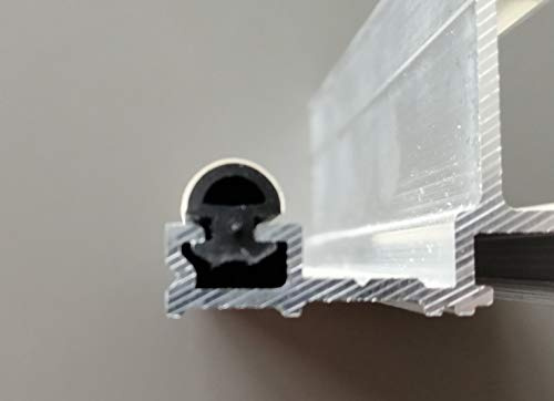 Pilzdichtung P-2 untere Ersatzdichtung für Stegplatten-Profile Carport Wintergarten Terrassenüberdachung EPDM UV-beständig (60 m Rolle)