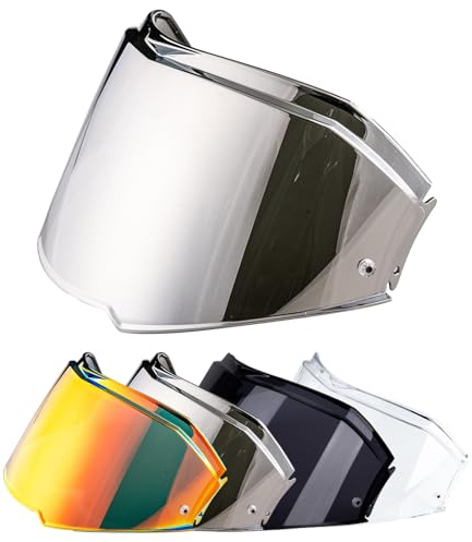 VCOROS Visiere Casque Moto pour FF900/Valiant 2 | Visière de Casque de Protection Contre Le Vent Moto,Remplacement de lentille de Casque de Visière de Casque de Moto