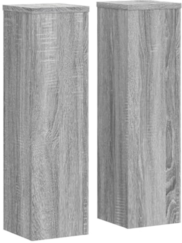 vidaXL Pflanzenständer 2 Stk. Grau Sonoma 17x17x60 cm Holzwerkstoff