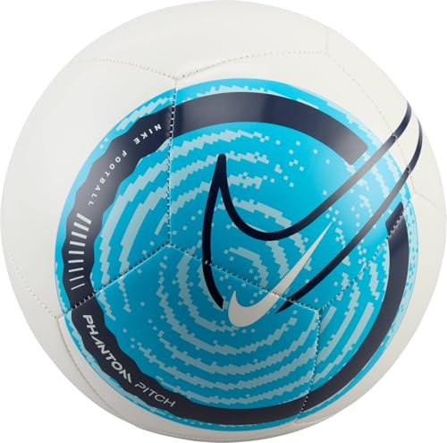 Nike Phantom Fussball White/Blue Fury/BLAC