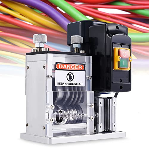 Automatic Wire Stripper for 1.5-30 mm Copper Wires, Electric Cable Stripping Machine, 5 Channel Cable Stripper Power Tool for Electrician Home Workshop Recycling