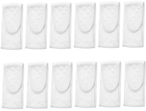 TOVINANNA 12stücke Bauchband Aus Baumwolle Atmungsaktive Nabelschutzband Für Neugeborene Sanft Und Komfortabel Für Verwendung Bei Säuglingen Weiß