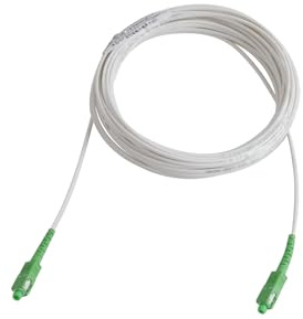 WSOLDMA Cavo in fibra ottica SC/APC a SC/APC Cavo di prolunga per interni monomodale ottico a 1 nucleo Cavo patch di conversione simplex 15 m