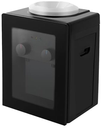 Distributore di acqua elettrico Caldo Freddo Fontana Ufficio Casa 550W Macchina Acqua per uso domestico Acqua Fredda e Calda Distributore Acqua Macchina Nero