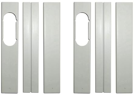 IMCCZONY Placa del Kit de Ventana PortáTil Ajustable de 6 Piezas para Accesorios de Aire Acondicionado Accesorio para Ventana de Aire Acondicionado-55 cm