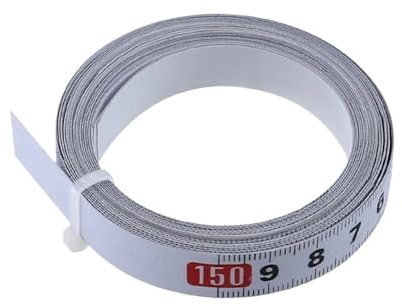 Tape Measure 10M Stainless Steel Miter Track 13mm Width Measure Self Adhesive Metric Scale Rust Proof Wear Ruler(L to R)