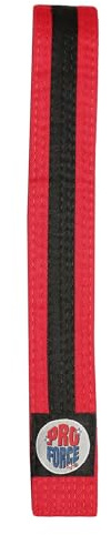 Black Stripe Martial Arts Karate Taekwondo judo Belt (red, 2- child large)