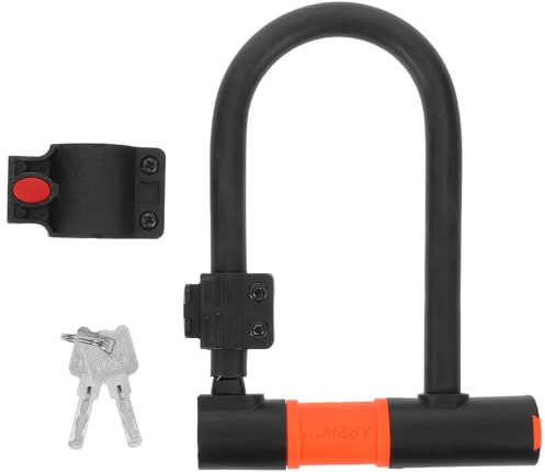 Toyvian Candado antirrobo para bicicleta en forma de U con cable reforzado para bicicletas eléctricas y patinetes. Mayor seguridad y versatilidad.