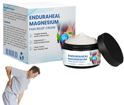Timilk EnduraHeal Crème antidouleur au magnésium, Crème thérapeutique professionnelle pour les articulations et les os, Huile de magnésium naturelle, Soulagement efficace du dos, du cou (1pcs)