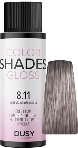 Dusy Color Shades 8.11 hellblond asch intensiv 60ml | erfrischt die bestehende Haarfarbe | ammoniakfreie Gel-Cremetönung