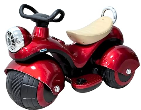 Moto Eléctrica para Niños. Vehículo Eléctrico a Batería con Mando de Control a Distancia y Acelerador Manual. Moto Infantil con Música y Luz con Batería Recargable y Cargador Incluido