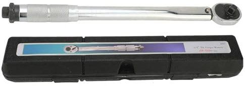 Baxnore Llave de torsión profesional 19 110 Nm 3/8 Drive Llave dinamométrica automotriz Herramienta preestablecida de acero de molibdeno para mecánica de reparación de automóviles