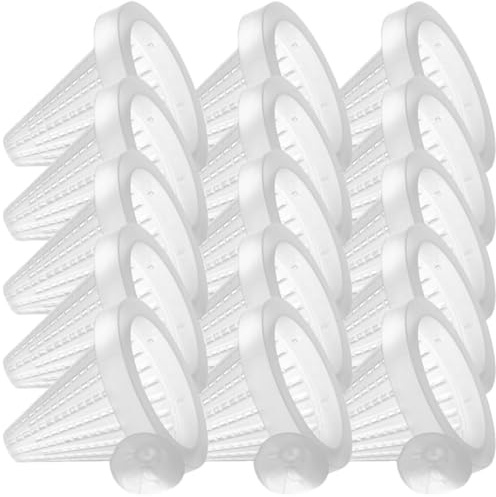 Veemoon Lot de 25 Mangeoires à Ventouse pour Aquarium en Plastique Transparent, Gobelets Distributeurs pour Nourriture Poissons et Crevettes, Support Nourriture des Poissons Adapté