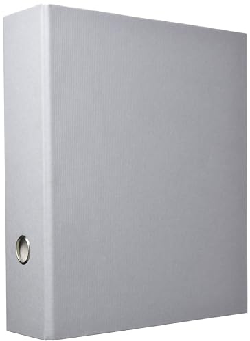 Rössler SOHO Ordner DIN A4 | Ordner A4 breit | Aktenordner A4 | Ordner breit mit Griffloch | DIN A4 Ordner mit Hebelmechanik | 320 x 285 x 85 mm | 1 Stück | Farbe: Grau | Stone