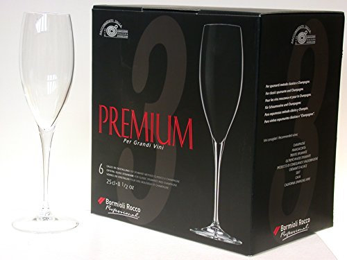 BORMIOLI Rocco Set 12 Copas Champán Premium Cl25, Multicolor, One Size