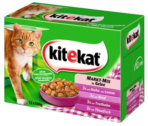 Kitekat Markt-Mix in Gelee 4x(12x100g) - Katzenfutter