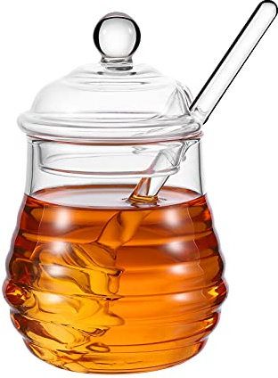 BESTonZON - Contenitore per servire il, con cucchiaio dosatore, 250 ml, in trasparente
