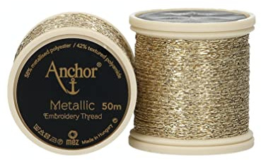 Anchor Metallic 4316000-00300 gold Effektstickgarn
