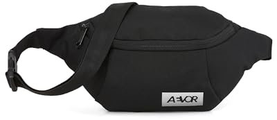 AEVOR Hip Bag Black Eclipse - Wasserabweisende Bauchtasche - Schnell Zugängliches Handyfach - Innenliegende Meshtasche - Nachhaltiges Material (Black Eclipse)