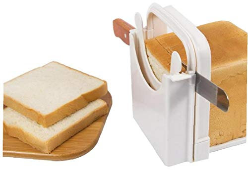 Kitchen Foldable Adjustable Bread Cutter Loaf Toast Slicer Cutting Slicing Guide Tool Sandwich Toast Slicer Bread Bakery Tools