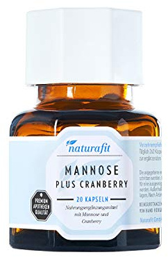 naturafit Mannose plus Cranberry Kapseln, 20 St. Kapseln