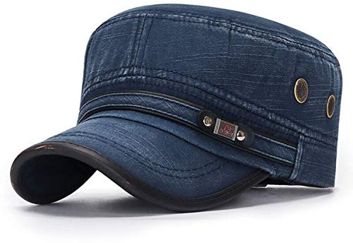 QICHEN Washed Flat Top Army Cap Vintage Military Stil Baseballmütze Wandern Sport Kappe