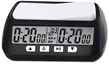 Yusheng Horloge d'échecs Minuterie D'échecs Numérique Professionnelle Compte À Rebours avec Fonction D'alarme, Compétition Jeu Société Électronique pour Échecs Chinois, I-