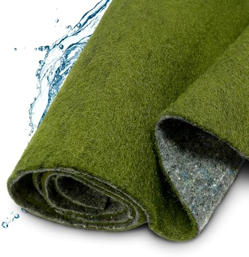 TeichVision - Ufermatte grün für Teichrandgestaltung/Ufermatten für Teiche/Ufermatte Teich - Starke Ausführung 8 mm/Böschungsmatte Teich - Breite 2,00 m, Länge 3 m