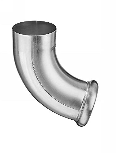 Titanzink Wulst-Fallrohrbogen rund DN100 / 72° Grad