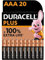 Duracell Plus-AAA CP20 Pile LR3 (AAA) alcaline(s) 1.5 V 20 pc(s)