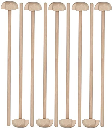 teemando® 10 X Quirl aus Buchenholz, 30 X 4 cm
