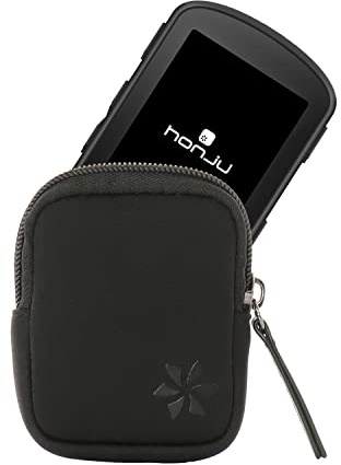 honju Bike Neoprentasche für Garmin Edge 840/540 (inkl. Solar-Versionen) Display-Tasche [E-Bike/Pedelec Tasche, Schutz vor Kratzern & Schmutz, Hochwertiger Reißverschluss] - schwarz