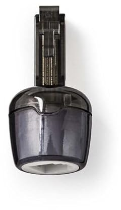 Nedis Anti-Twist Telefon Adapter - Verbindungstyp: RJ10 - Adaptertyp: Adapter - PVC - Schwarz/Transparent