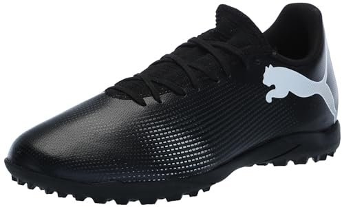 PUMA Herren Future 7 Play Turf Trainer Soccer Cleats Sneaker, Schwarz/Weiß, 40 EU
