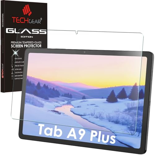 TECHGEAR Tempered Glass Screen Protector for Samsung Galaxy Tab A11 Plus / A11+ (2025) & Tab A9 Plus / A9+ (2023) 11 [HD Clarity] [9H Hardness] [Easy-Clean Surface] [Stylus & S Pen Compatible]