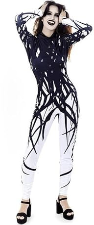 Partilandia Disfraz de Mono Print Veneno para mujer Talla S