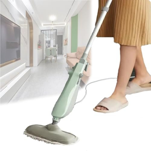 Limpiador De Mopa A Vapor,Vaporizador De Piso Con Esterilización A Vapor Nano,Ajustable De 100-118Cm,Con Ajuste De Cabezal De Mopa De 90°,Mopa A Vapor De 1000W Para Baldosas,Pisos De Mármol