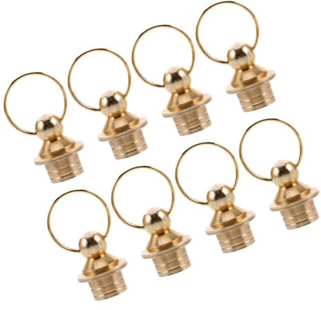 Alipis 8pcs Brass Stylish Bottle Covers for Gourds Small Gourd Ornaments Decorative Secure Material