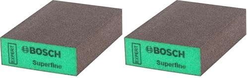Bosch 1x EXPERT S471 Standard Blocks (for Paint on wood, Softwood, Ø 69 x 97 x 26 mm, Professional Accessory Hand Sanding) (Pack of 2)