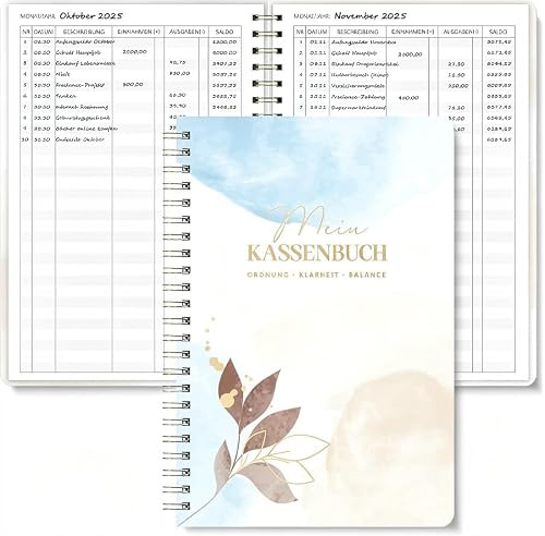 BIROYAL Kassenbuch A5, Übersichtlich & Logisch Strukturiert