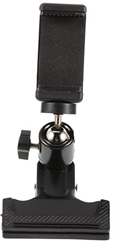 Abaodam Guitar Phone Holder Clip 360° Rotation for Live Broadcast and Video Recording, Bass and Guitar Clip-on Mobile Stand, Stable Instrument Accessory for Musicians