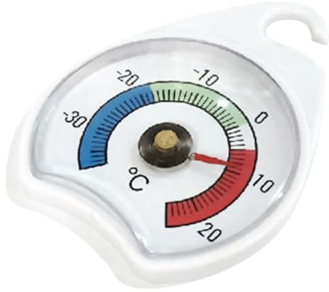 GARIOUANS Termometro per Frigorifero e Congelatore con Puntatore Resistente Strumento Misurazione Temperatura per Cucina Supermercato e Conservazione Alimenti