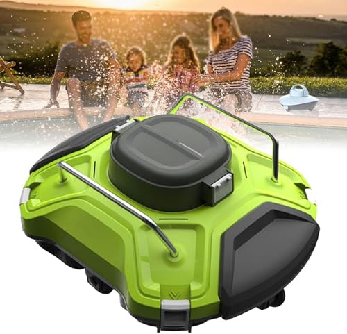 Robot pulitore per piscina senza fili, robot pulitore sportivo intelligente, aspirapolvere automatico per piscina con 18 minuti di autonomia e motori potenti, pulitore subacqueo ideale per piscine i