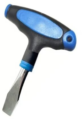 T-Griff Schlitzschraubendreher-Set, Stahlkonstruktion mit rutschfestem ergonomischem Design für Projekte und Ausrüstung, Wartung mit breiter Spitze, T-Griff, flacher Schraubendreher