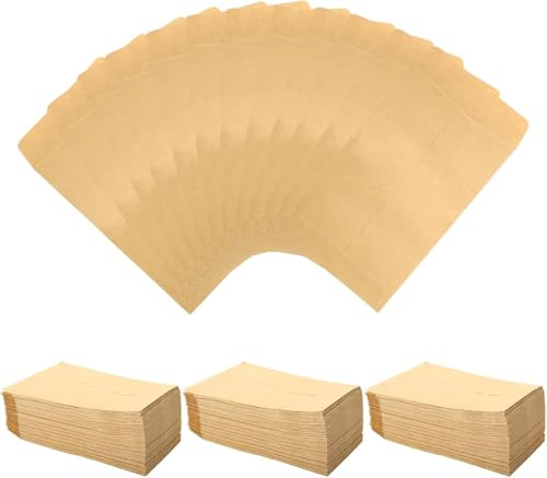 EHOENTROPY 300 Stück Papiertüten Braun klein, 6 x 10 cm Samentütchen, Mini Kraftpapier Tüten zum befüllen, Mini Kraftpapiertüten zum basteln für Hochzeit, Weihnachten, Blumensamen als Geschenktüte