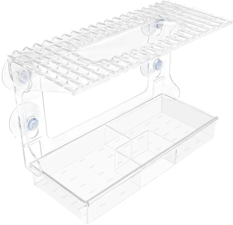 ZHIYUQL® Vogelfutterhaus Fenster Vogelhaus Für Fenster Abnehmbar 24x16x11cm | Vogelhäuschen Für Fensterbrett Mit 4 Extra Starken, Vogelhaus Balkon Hängend, Futterhaus Für Vögel Auf Dem Fensterbank